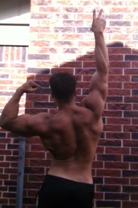 This back shot was taken on June 26, 2014 at the end of my 12 week prep.